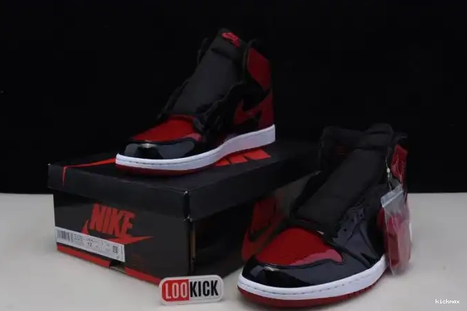 Rep OG 555088-063 Jordan Air High Bred 1 Patent 0427